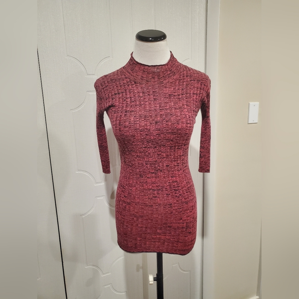 Celine Mock Turtleneck 3/4 Sleeve XS $600